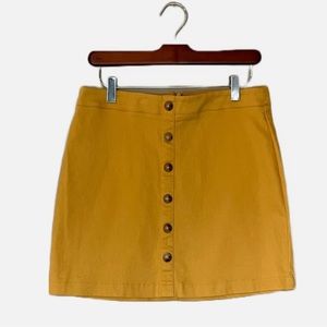 Mini Skirt with Button Detail Size L